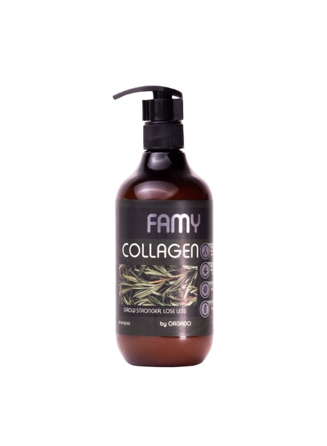 Famy Shampoo Bundle of 4 Garlic,Argan,Keratin,Collagen - Image 2